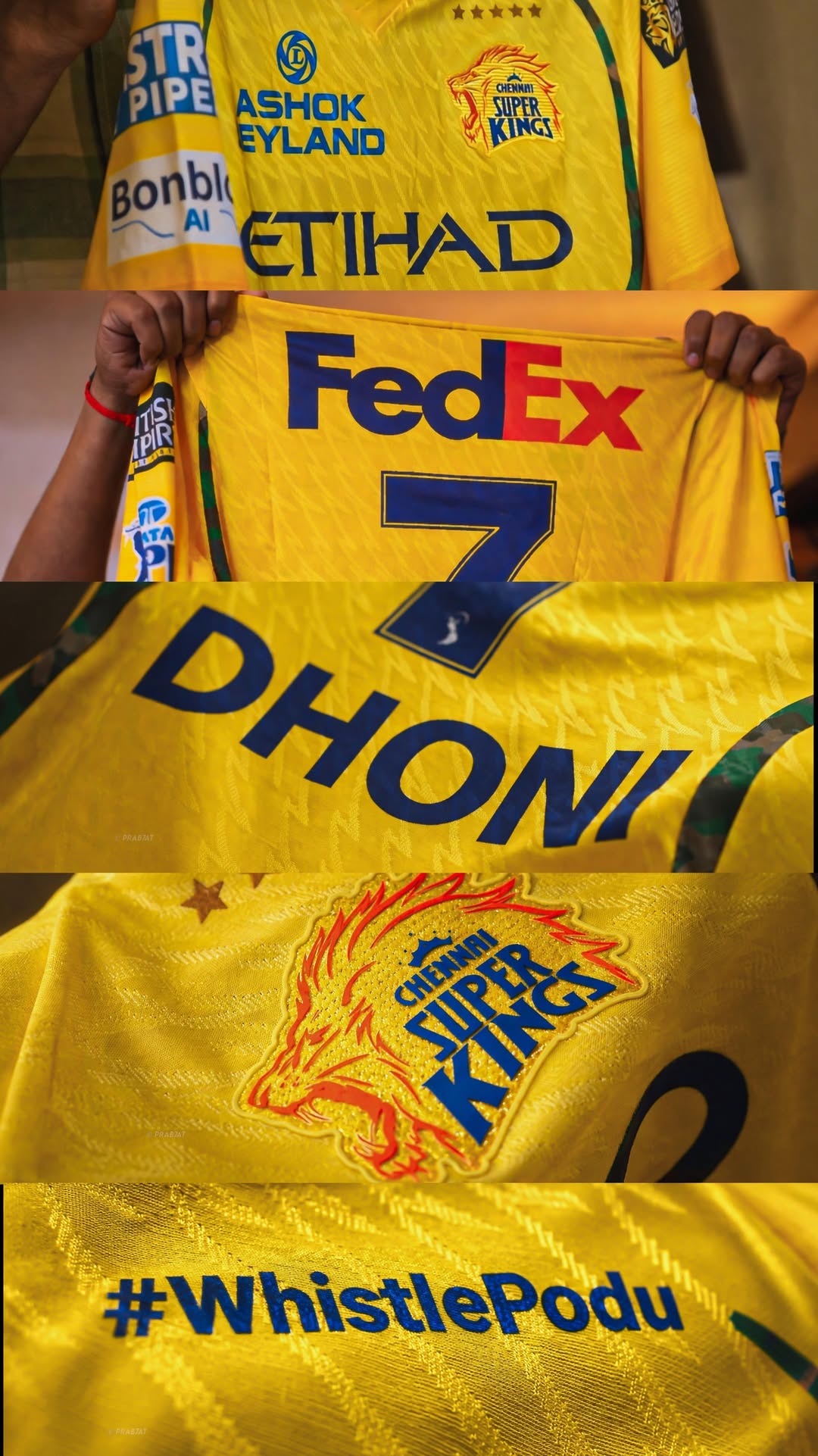 Csk Dhoni Jersey + Free Gift